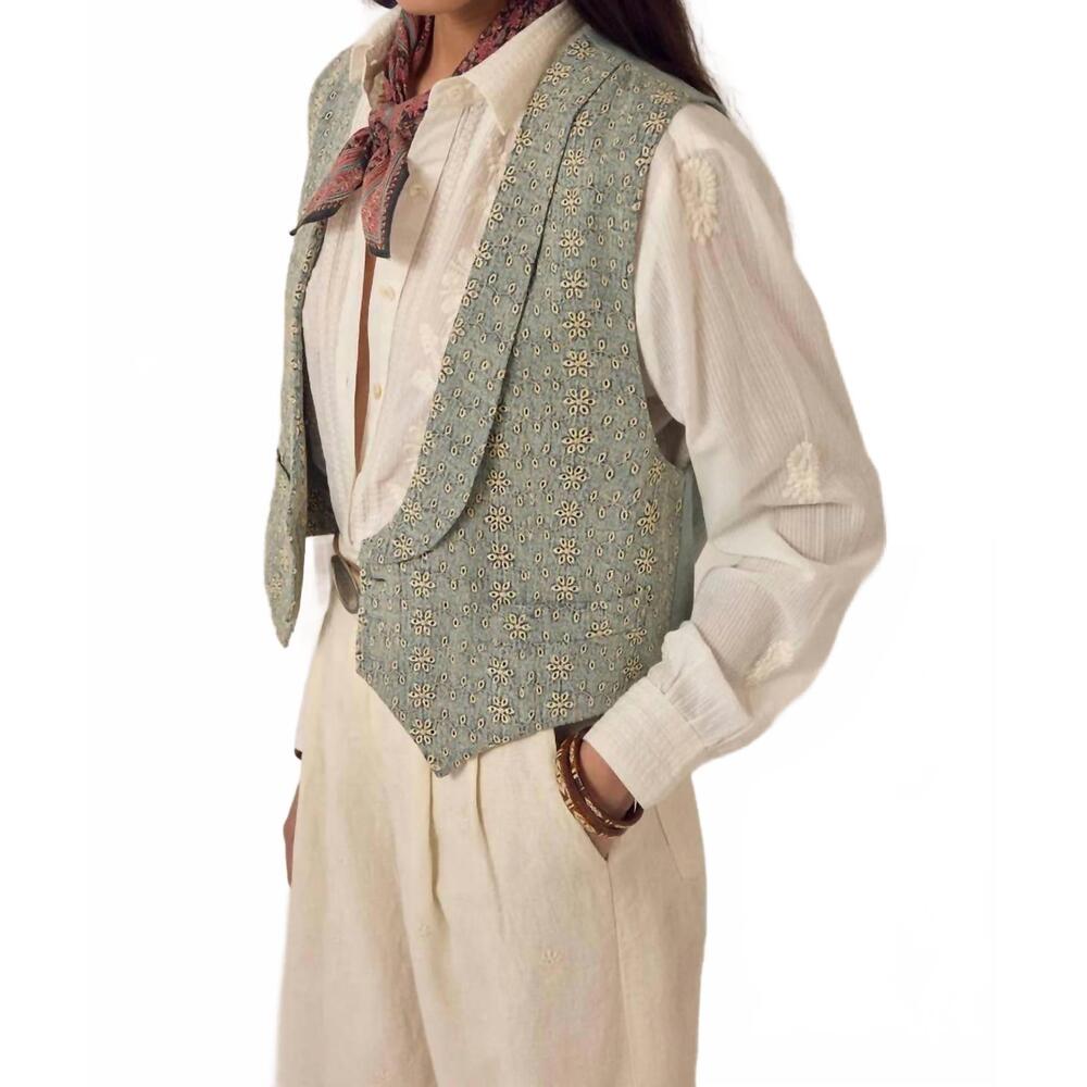 NEW MAISON HOTEL florence vest in cerulean - Picture 2 of 5